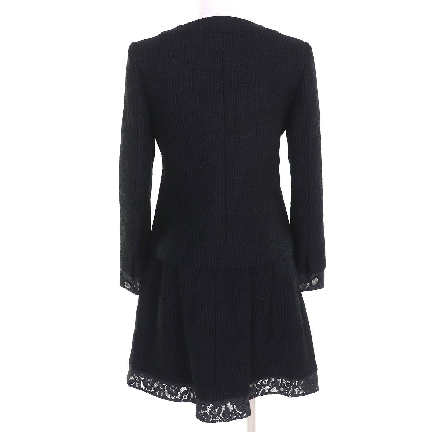 Chanel COCO Button Lace Cotton Tweed Two-piece Set