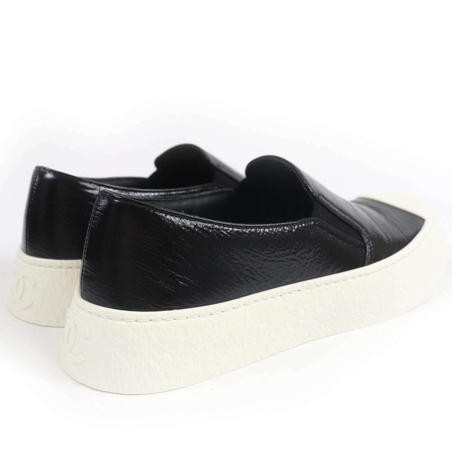 Chanel COCO Mark Leather Slip-Ons