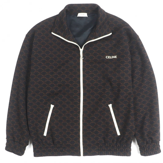 CELINE Jacket 2Y74A366 polyester Dark brown S