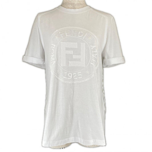 FENDI Short sleeve T-shirt FS7111 cotton white XXS