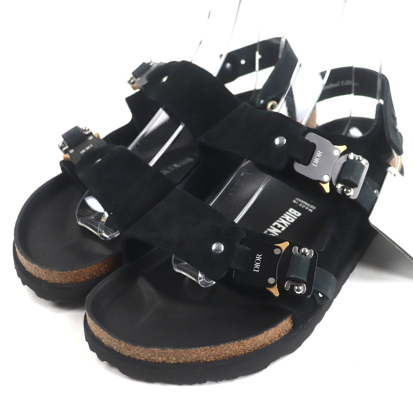 Dior Birkenstock Suede Leather Sandals