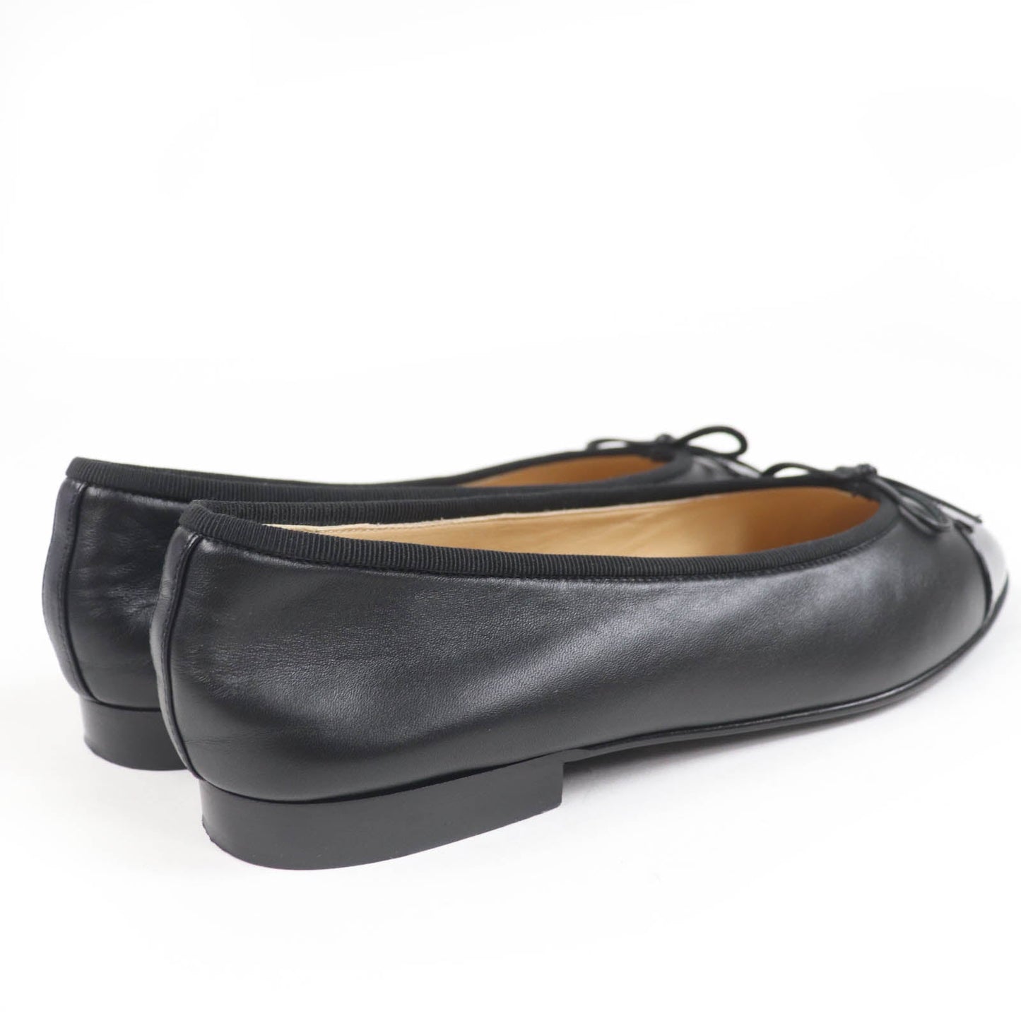 Chanel COCO Mark Leather Ballerina Pumps