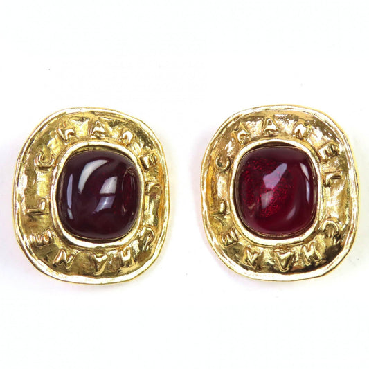 Chanel Gripoa Logo Earrings