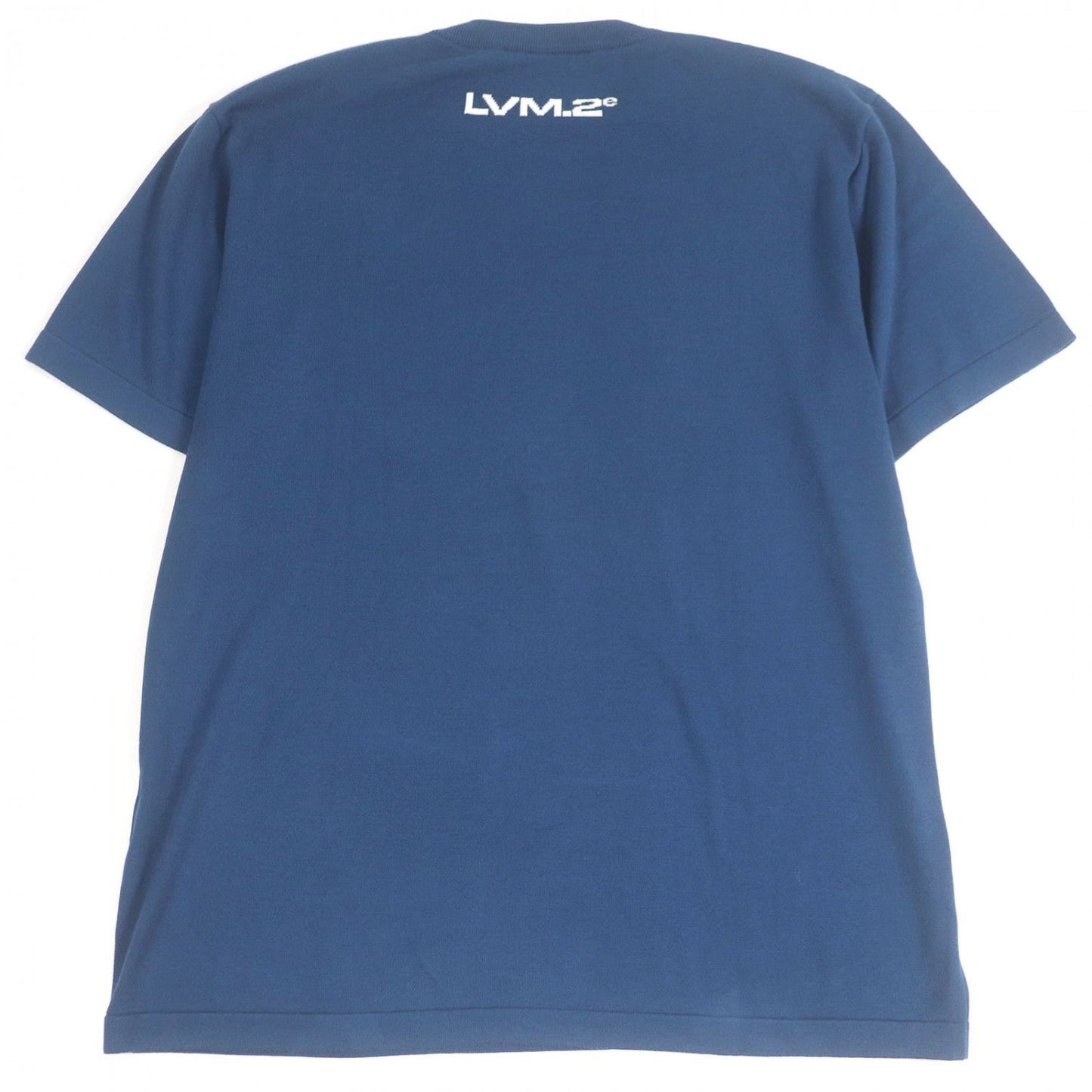 LOUIS VUITTON Short sleeve knit cotton blue XL