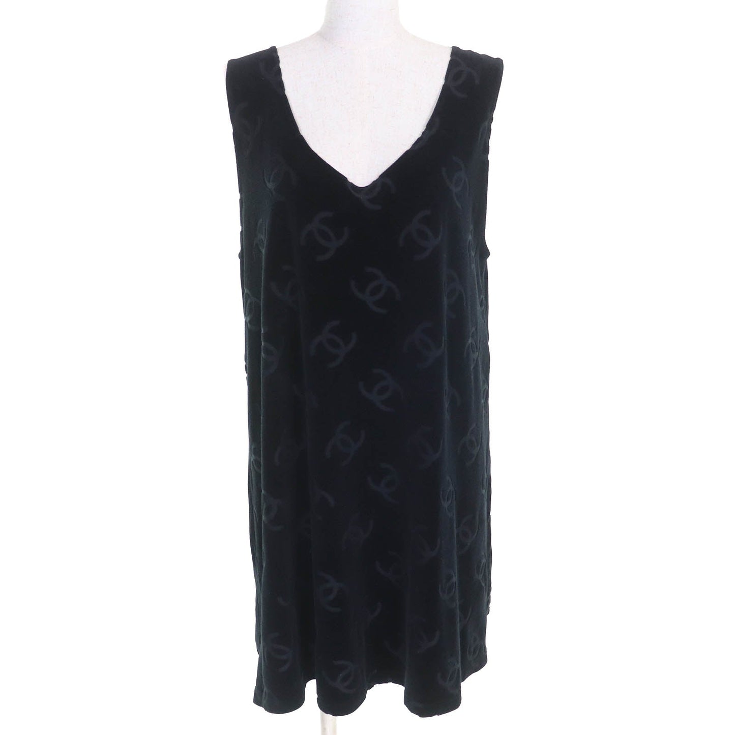 Chanel COCO Mark Velour Sleeveless Top
