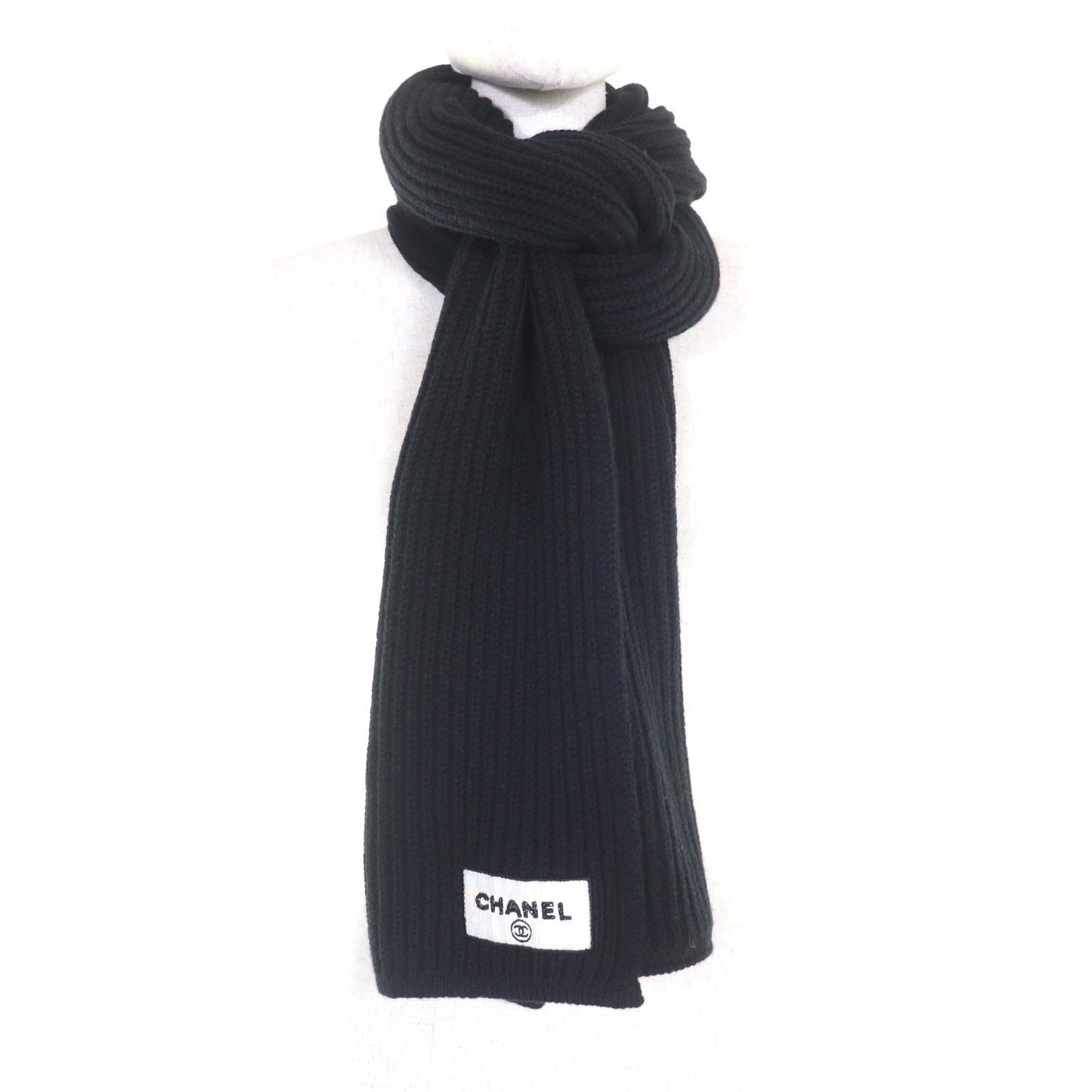 Chanel COCO Mark Cashmere Scarf