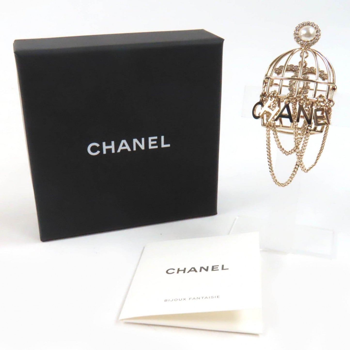 Chanel COCO Mark Birdcage Brooch