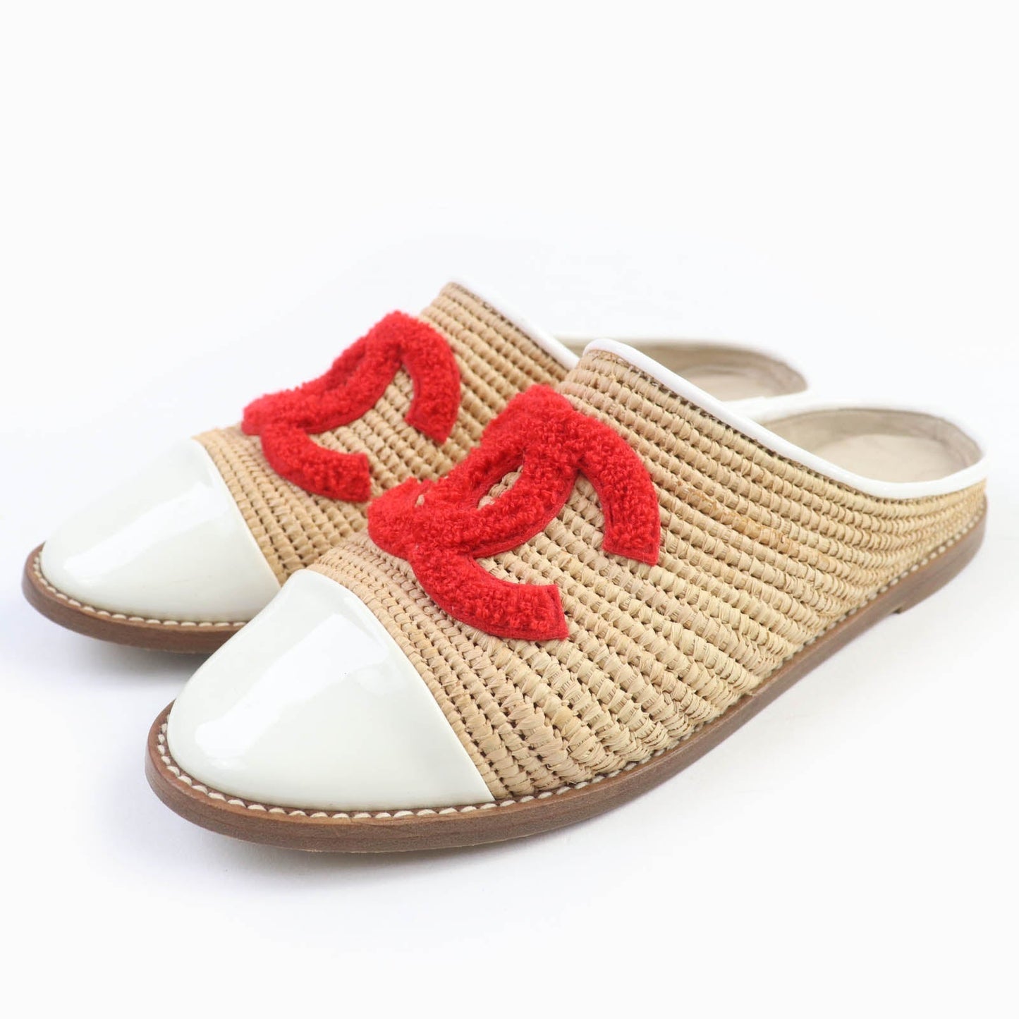 Chanel COCO Mark Espadrilles Flats Sandals