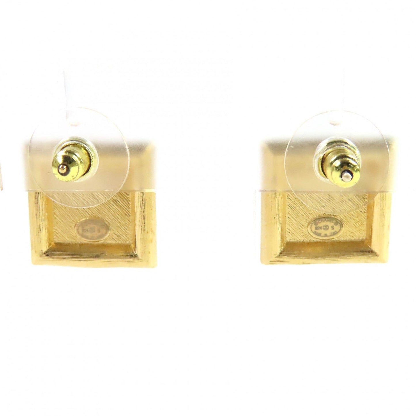 Chanel COCO Mark Jeweled Square Earrings