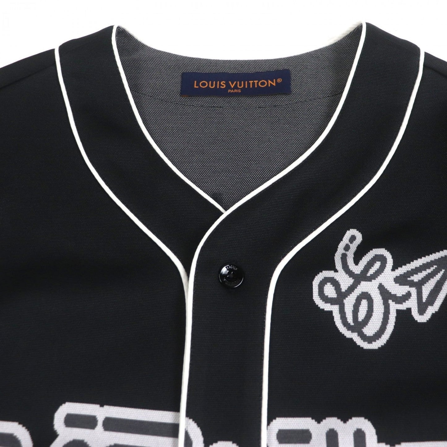 LOUIS VUITTON Short sleeve shirt polyester black S