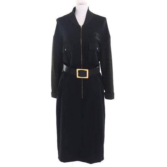 CHANEL one piece 23431/G29 Viscose Black Dark Gray type 42