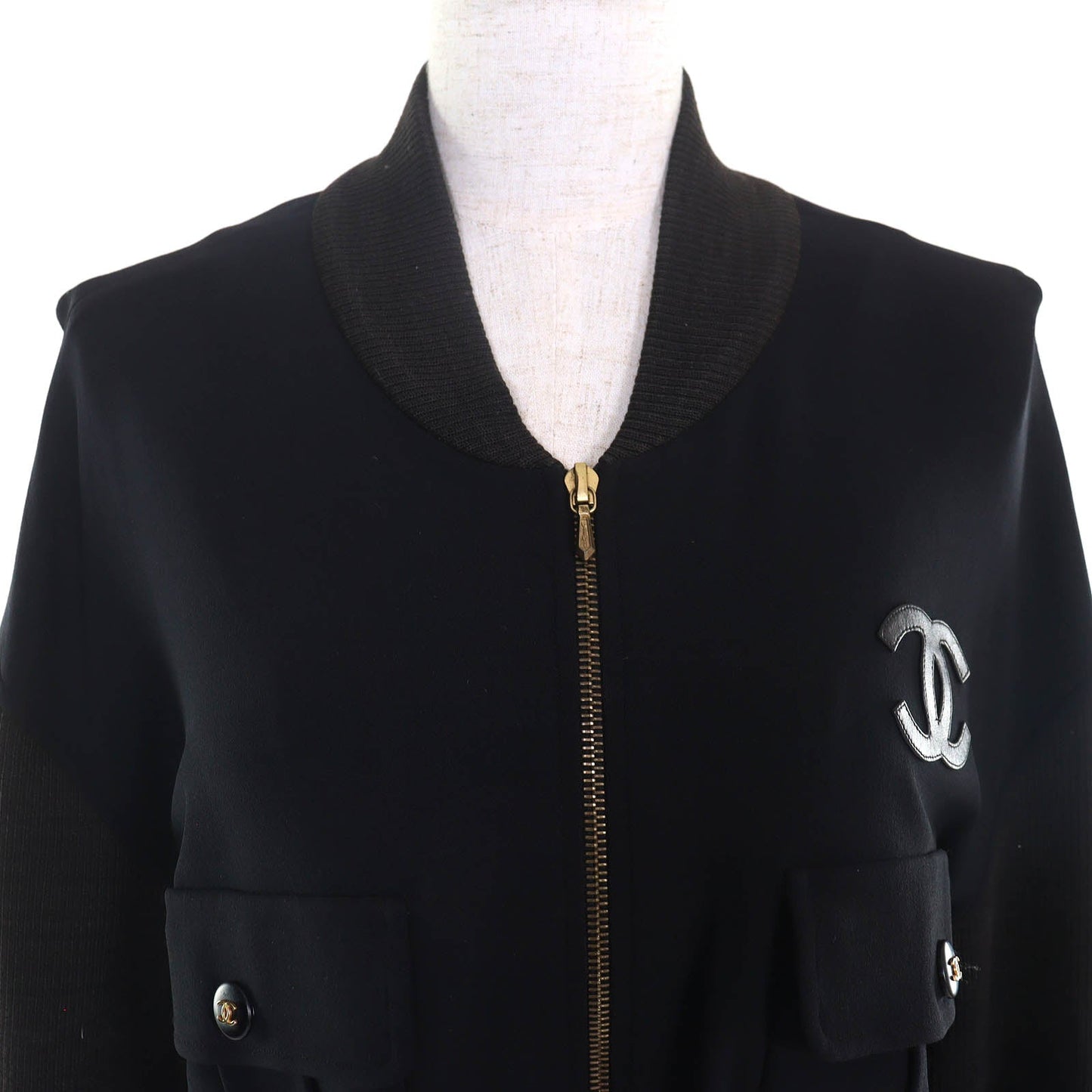 Chanel Coco Mark Leather Belt Dress