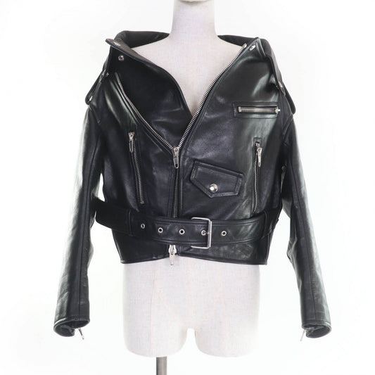 BALENCIAGA Riders jacket 446474 Cowhide black 34