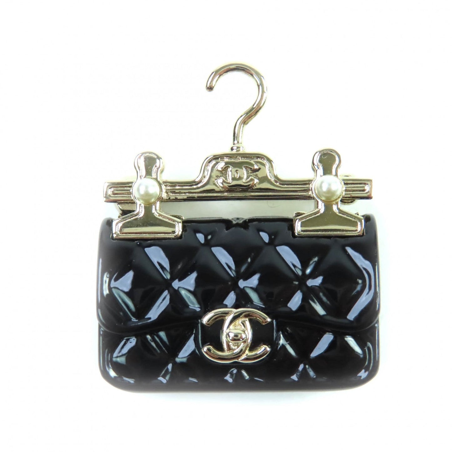 Chanel COCO Mark F Pearl Brooch