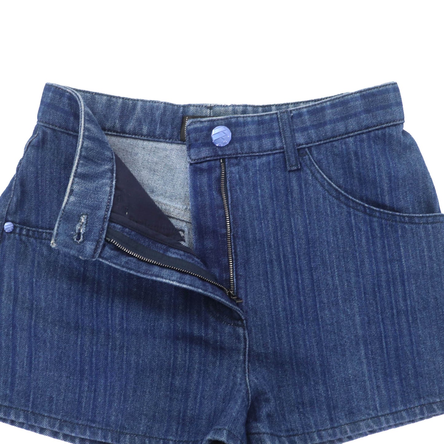 Chanel COCO Mark Denim Cotton Shorts