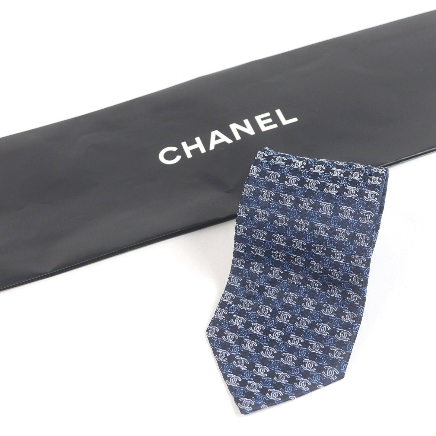 Chanel COCO Mark Silk Tie