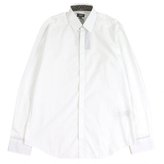 FENDI Long sleeve shirt FS0703 cotton white 40