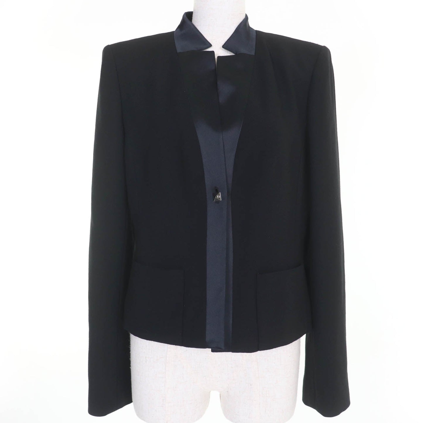 Chanel COCO Mark Pyramid Button Wool Jacket