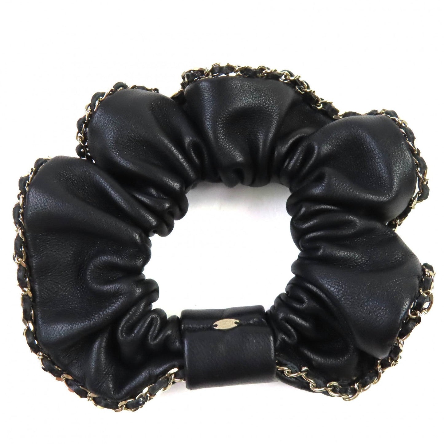 Chanel COCO Mark Chain Hair Accessory Scrunchie
