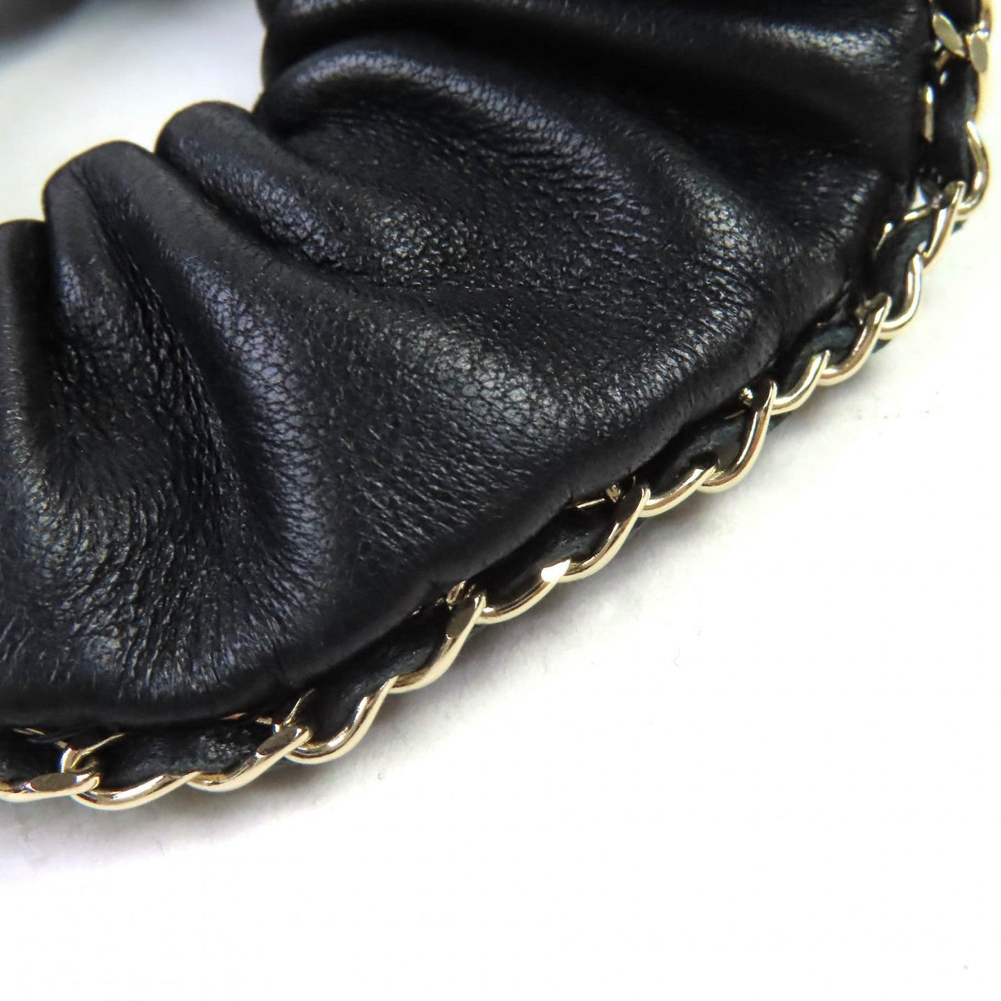 Chanel COCO Mark Chain Hair Accessory Scrunchie