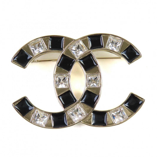 CHANEL Brooch ABE829 B25C Gold Plated Gold black