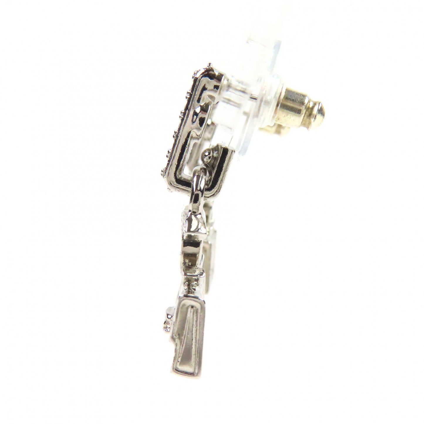 Chanel COCO Mark Matelasse Pierce Earrings