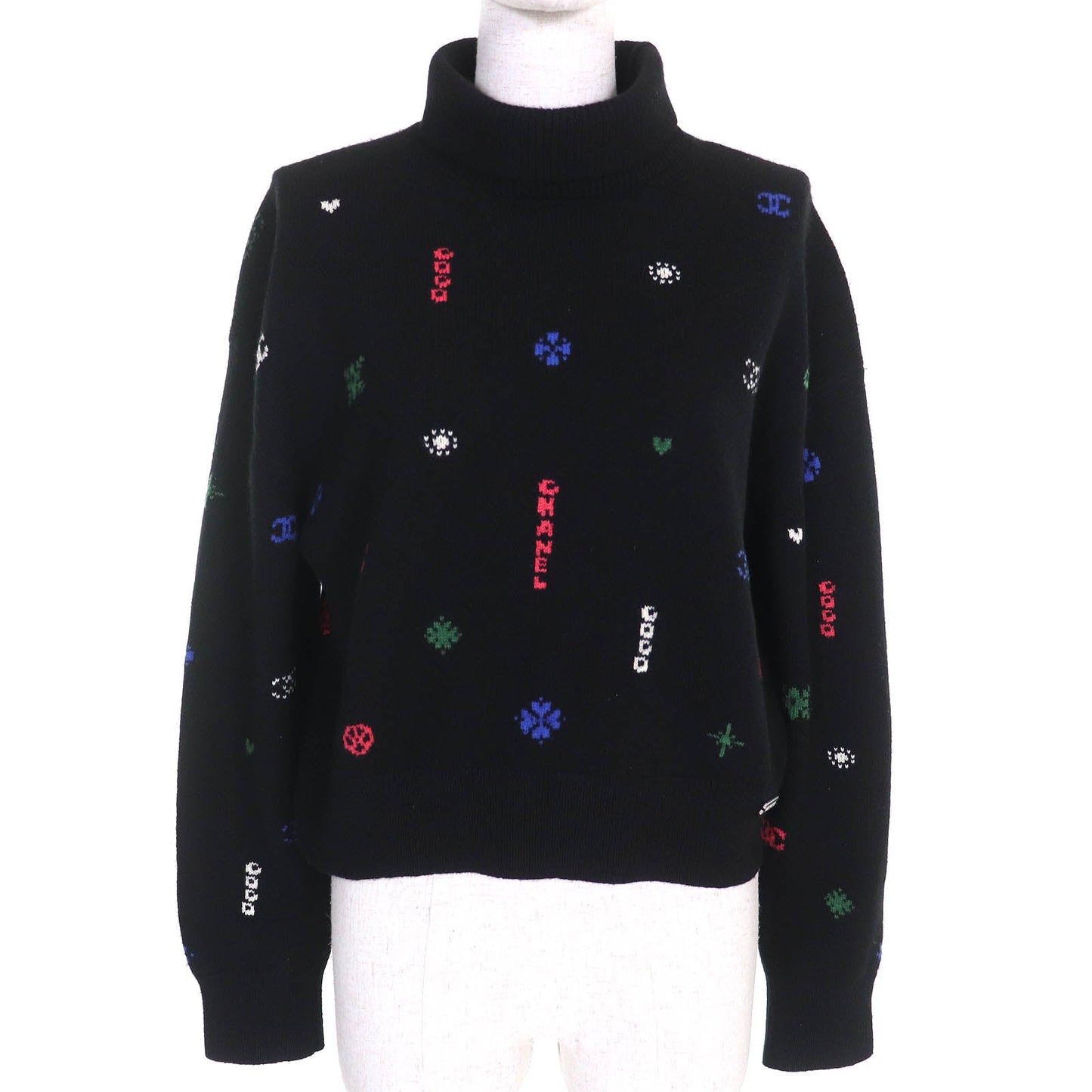 Chanel COCO Mark Cashmere Knit Sweater