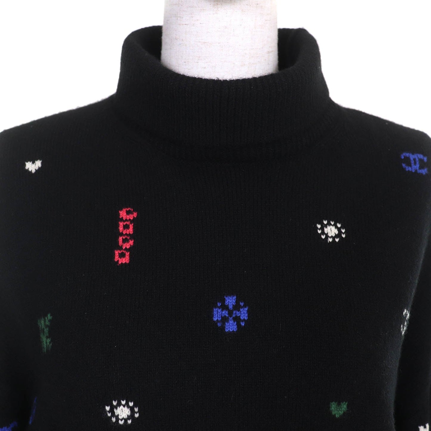 Chanel COCO Mark Cashmere Knit Sweater
