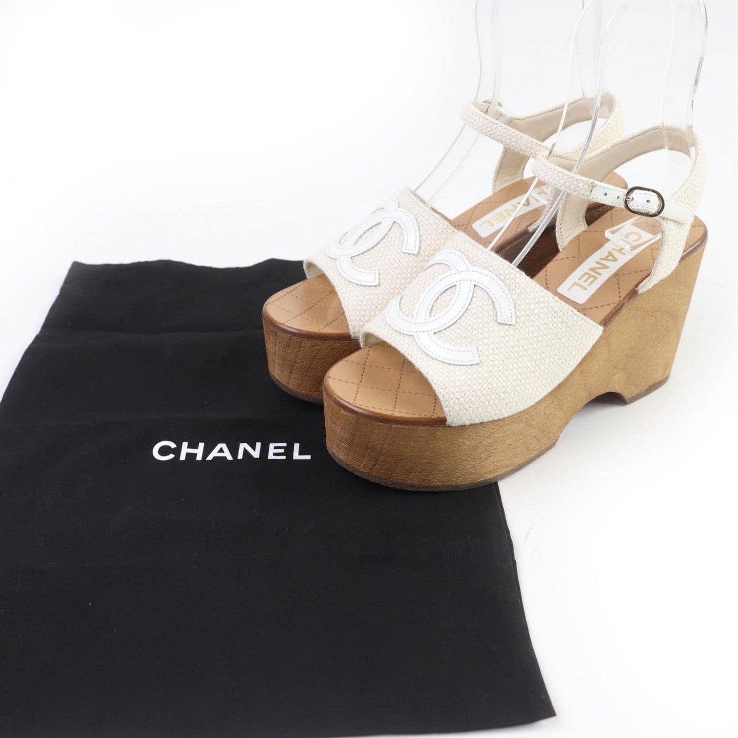 CHANEL Sandals 24P G45555 ã¼ Ivory 38