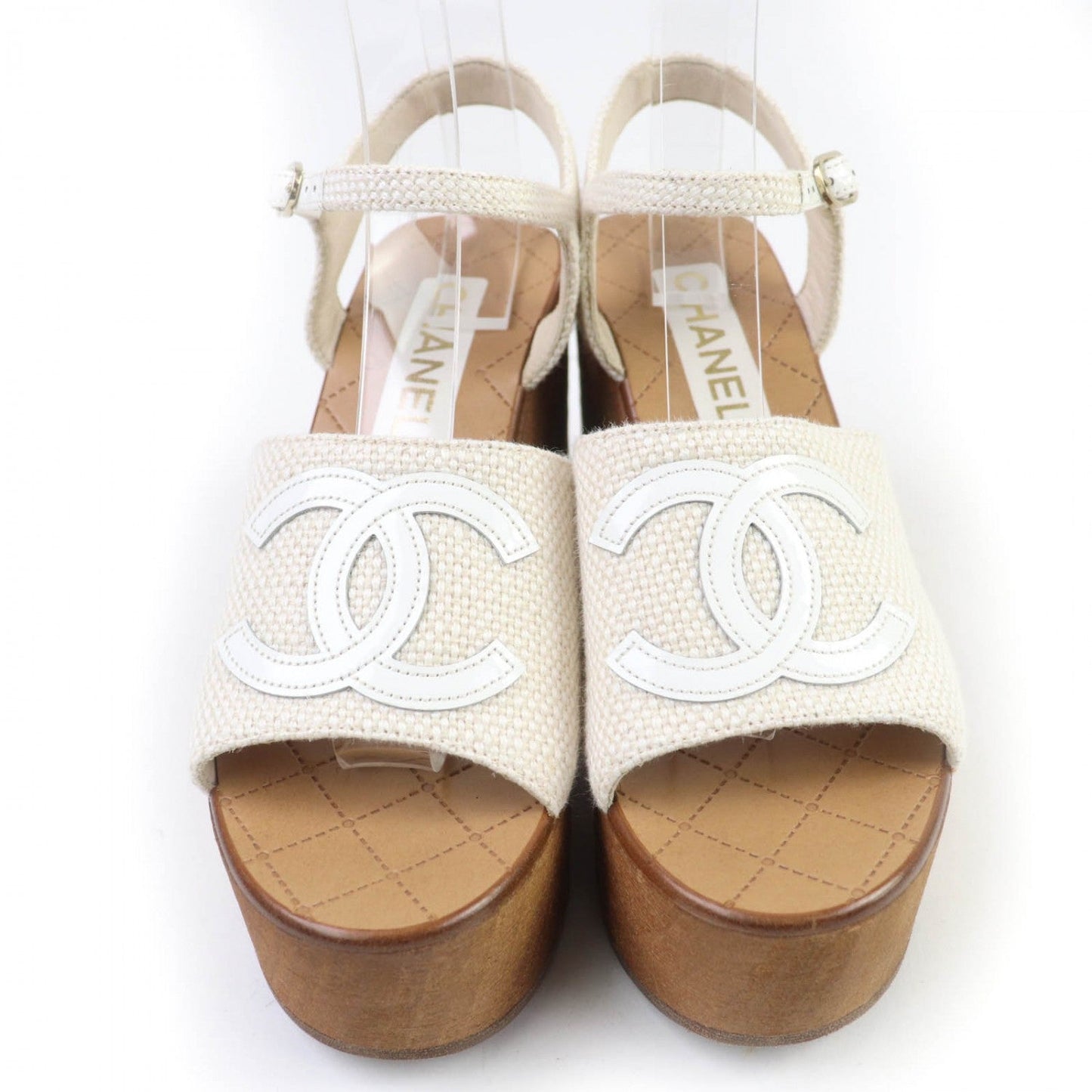 CHANEL Sandals 24P G45555 ã¼ Ivory 38