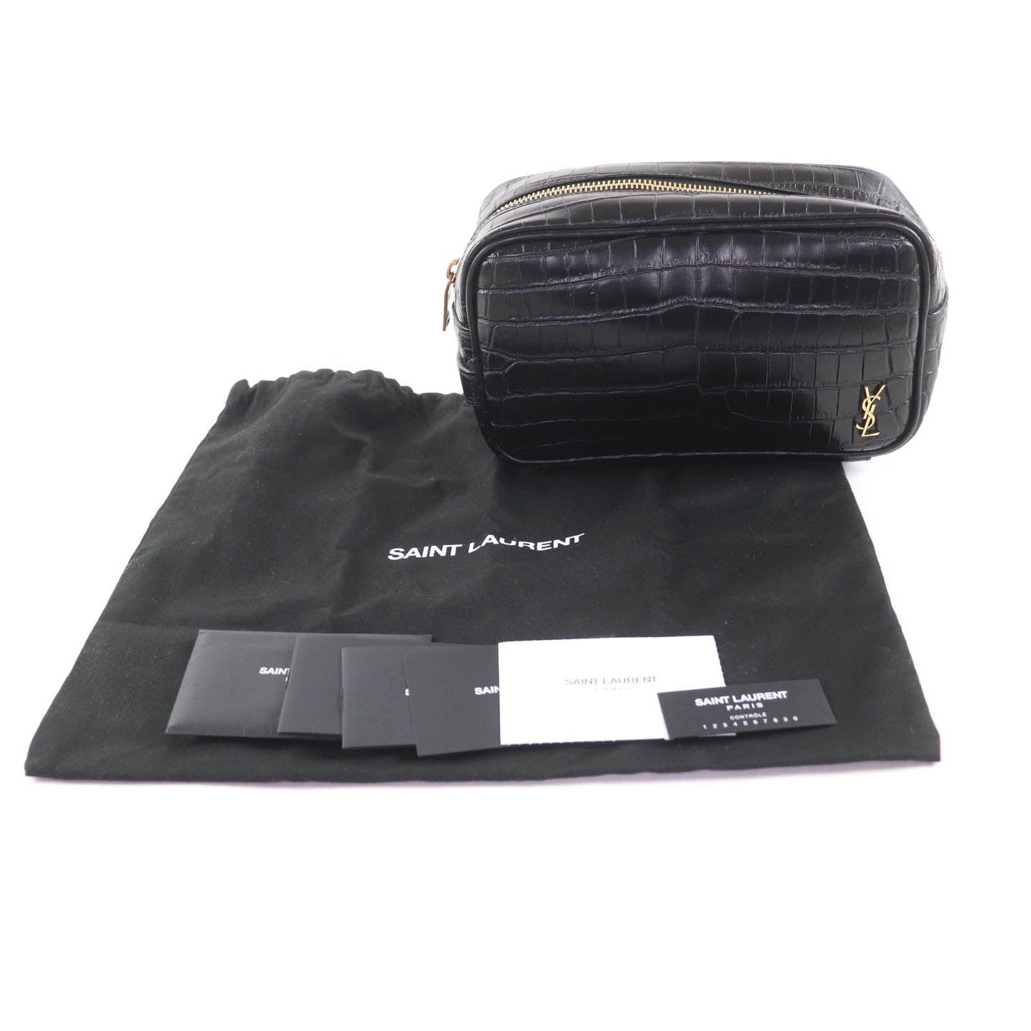 Saint Laurent Paris Leather Pouch
