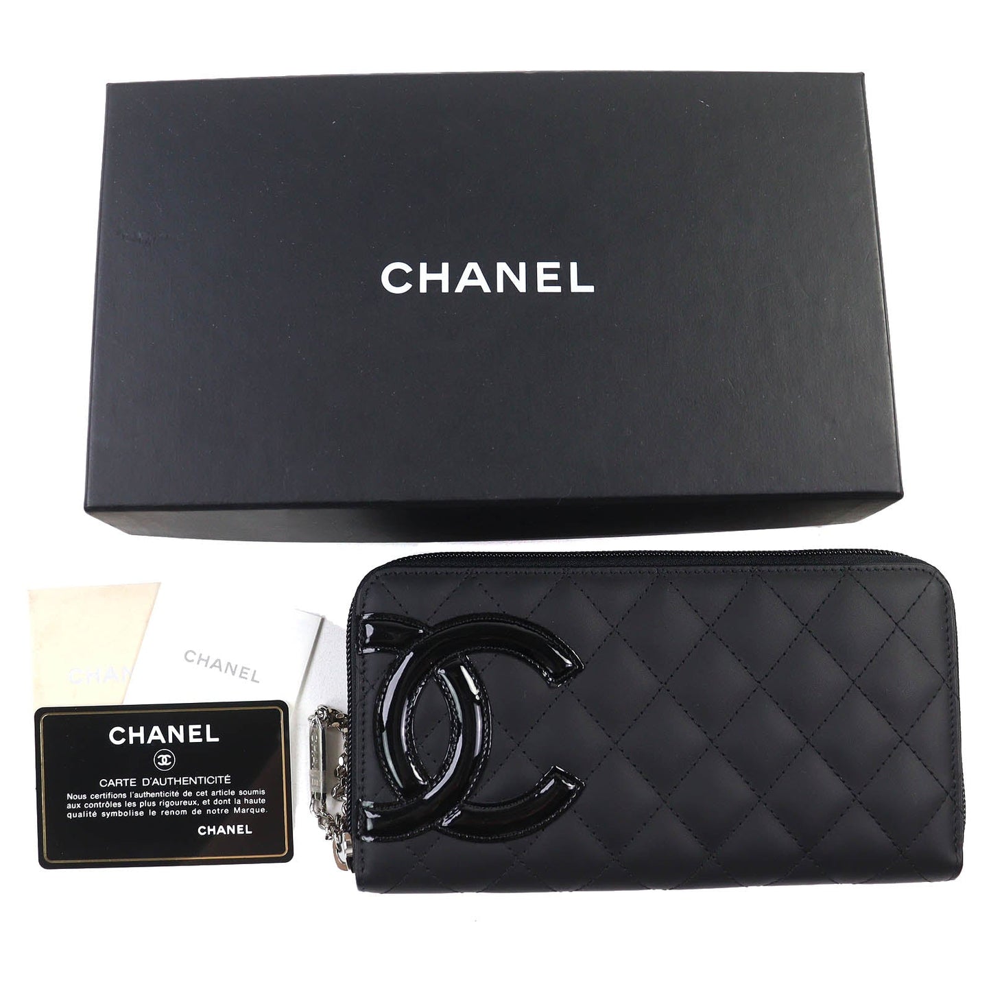 Chanel COCO Mark Calfskin Long Wallet