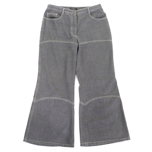 CHANEL Denim pants 01P P17693 cotton gray å¸å°ãµã¤ãº46