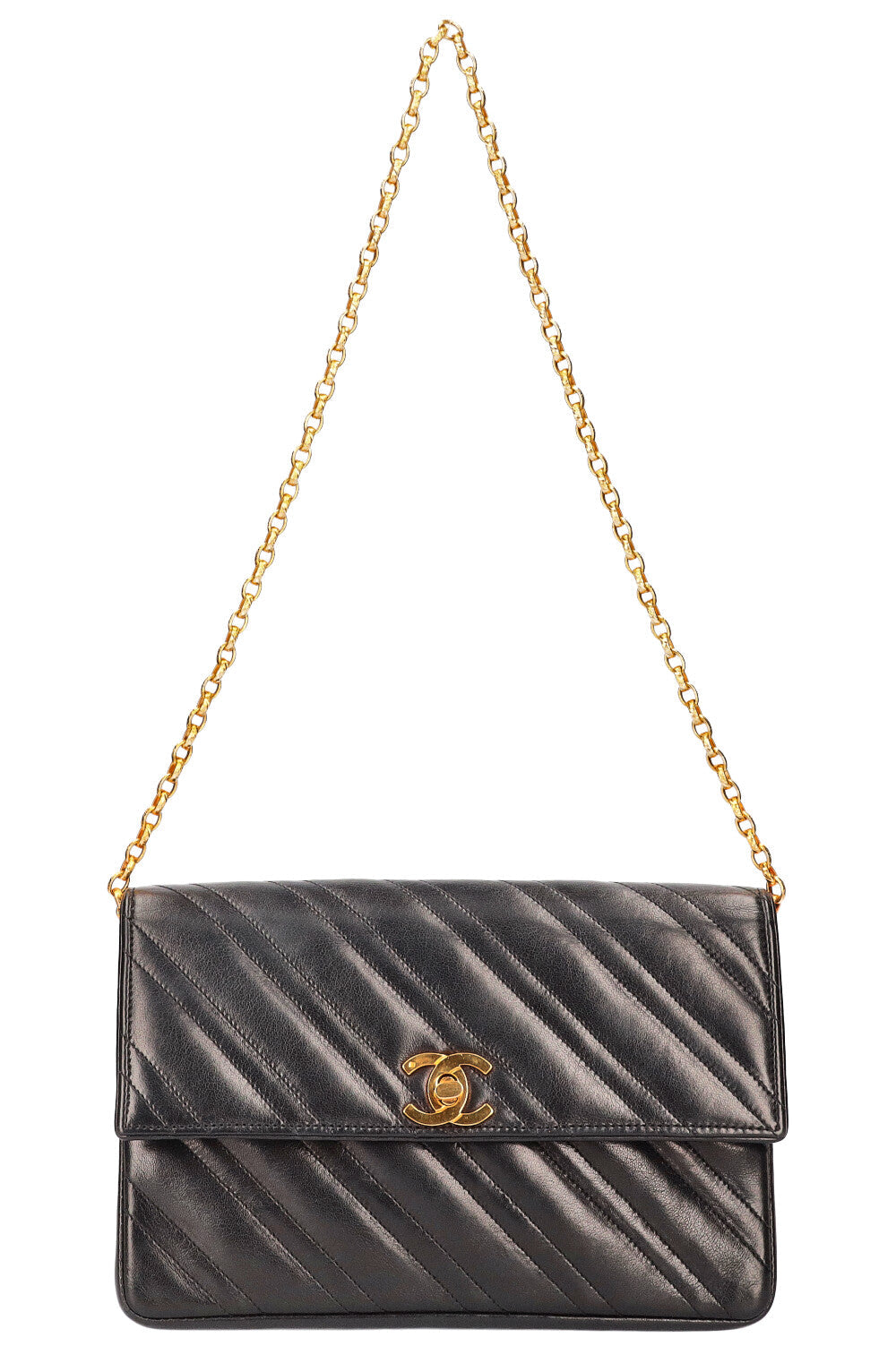 CHANEL   Single Flap Bag Black