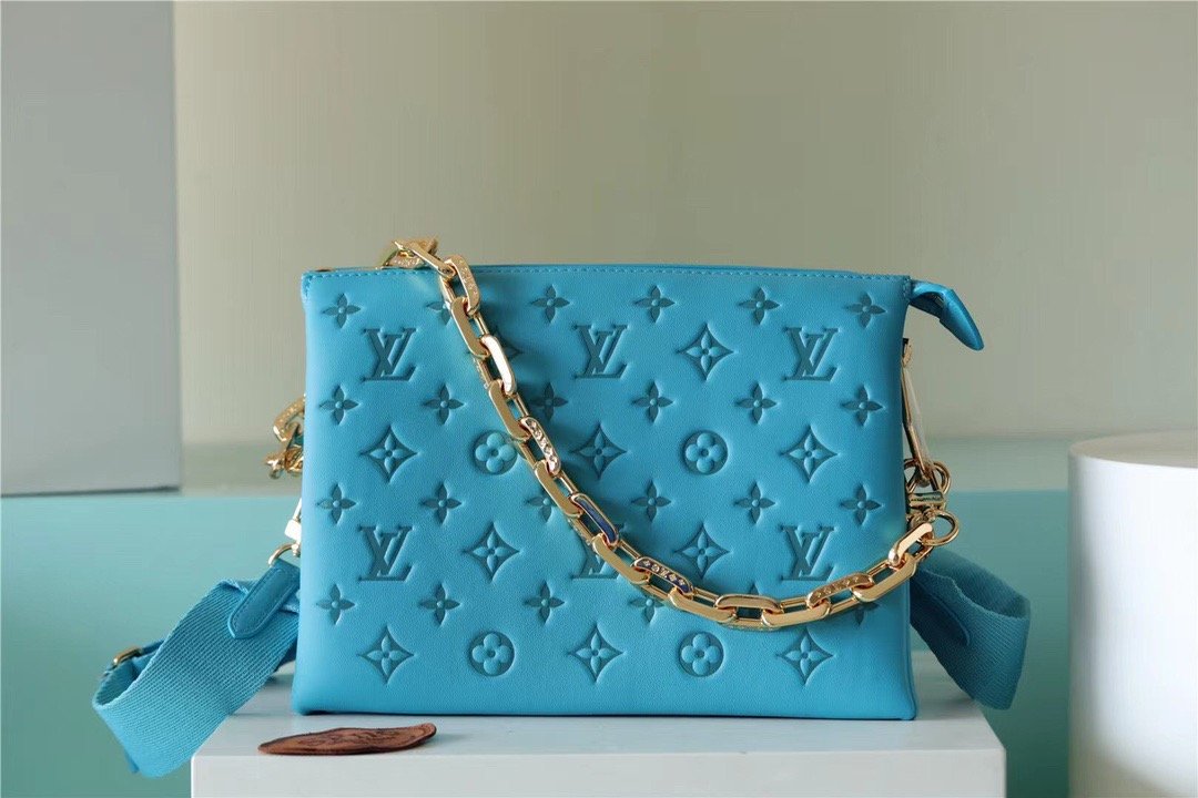Top Quality Coussin PM Monogram Blue For Women, Womens Bags, Shoulder And Crossbody Bags 10.2in/26cm Top Quality 