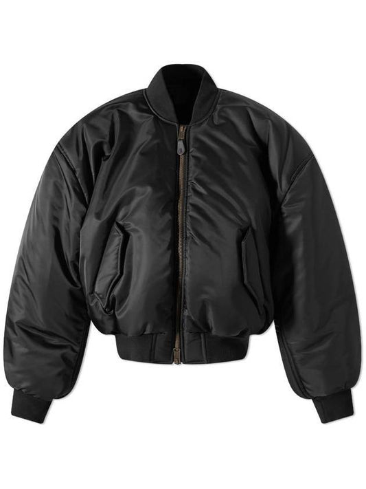 Luxury Balenciaga Trending 2025 Nylon Large Fit Bomber Jacket Black