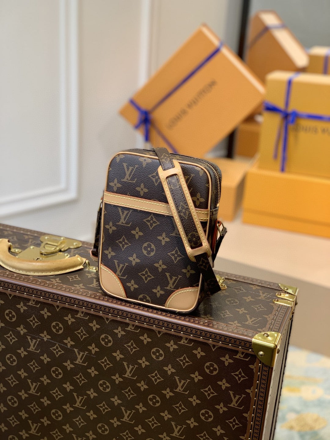 Top Quality Danube Monogram Canvas For Women, Womens Bags, Shoulder Bags 8.3in/21cm Top Quality M45266