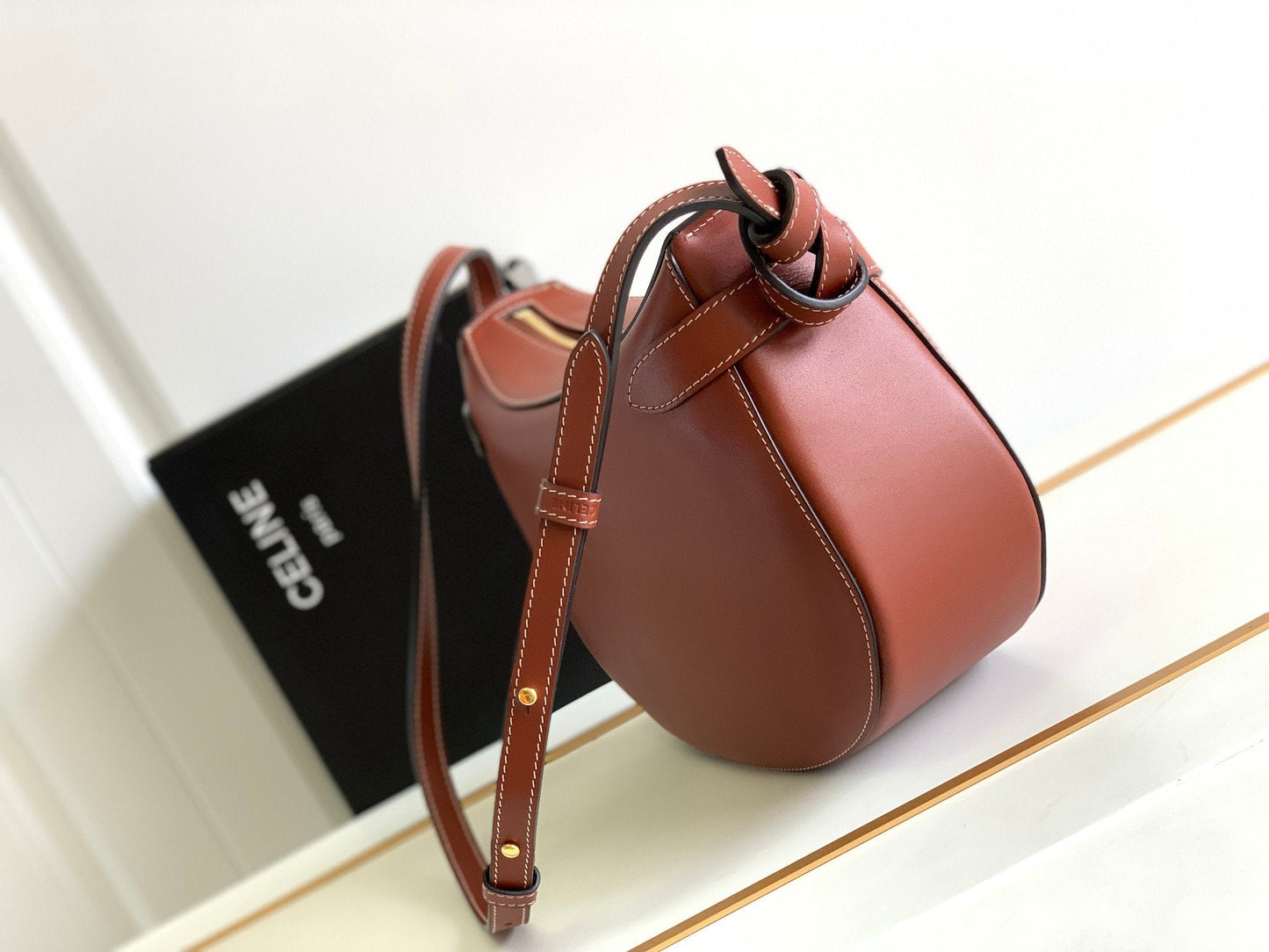 Top Quality BesaTop Quality Noeuds Francais Bag Brown For Women 10in/25cm 199823EI5.19TK