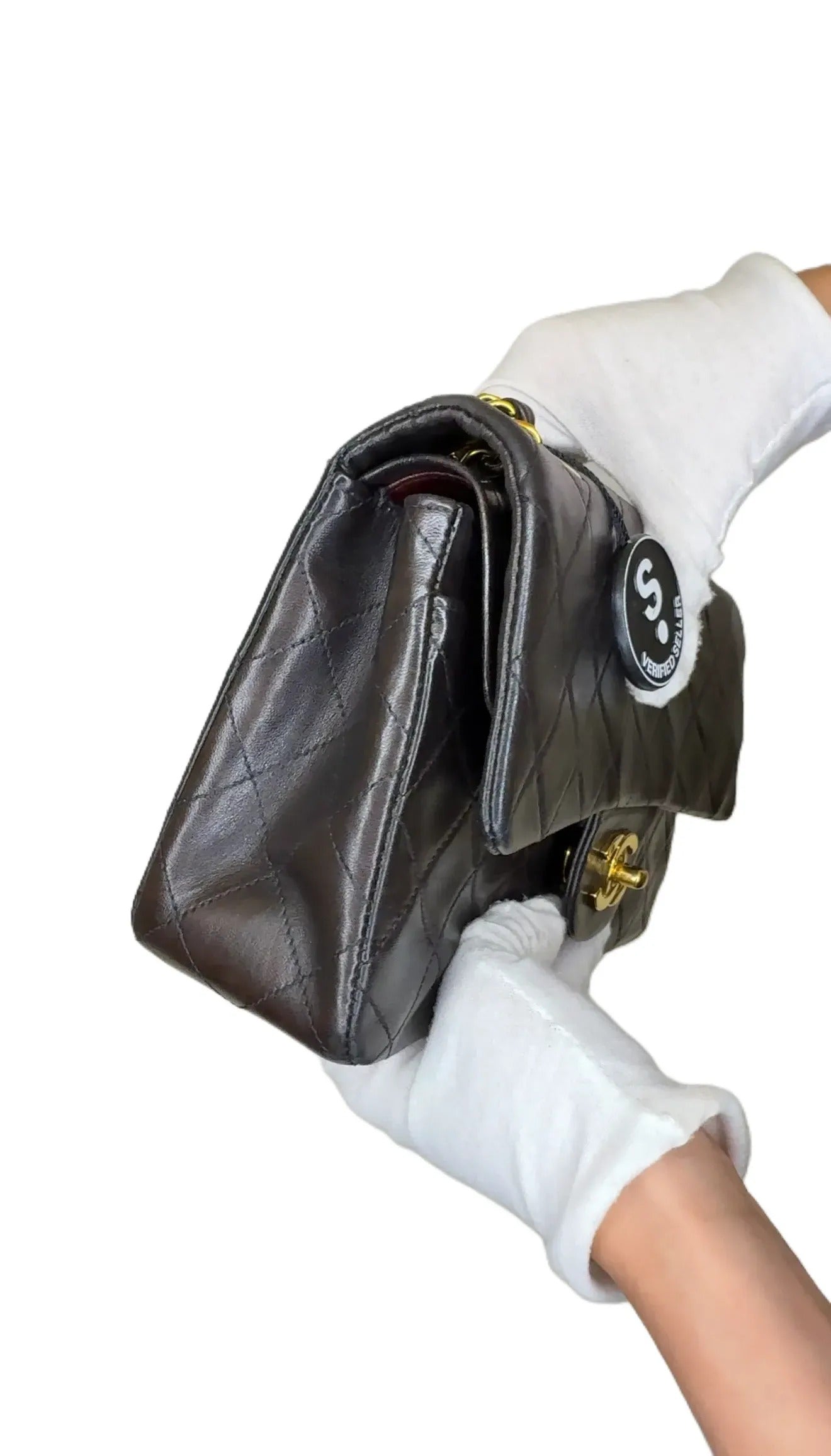 Chanel  - 1994-1996 matelasse chain shoulder bag - women - Lambskin - One Size - Black B4-17