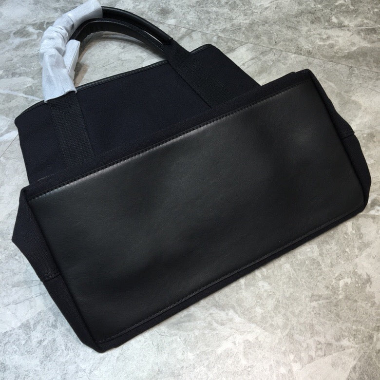 Top Quality Navy MeTop Qualityum Cabas Tote Bag In Black, For Women,  Bags 14.1in/36cm
