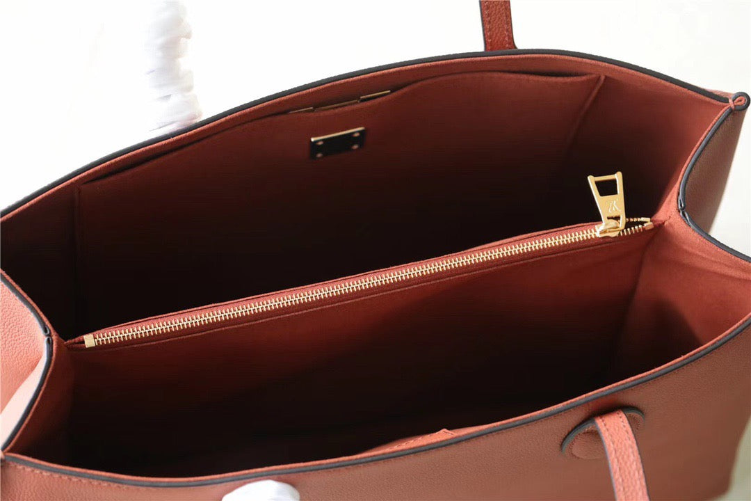 Top Quality Lockme Shopper Grain Chataigne Brown For Women,  Shoulder And Crossbody Bags 10.4in/26.5cm Top Quality M58927