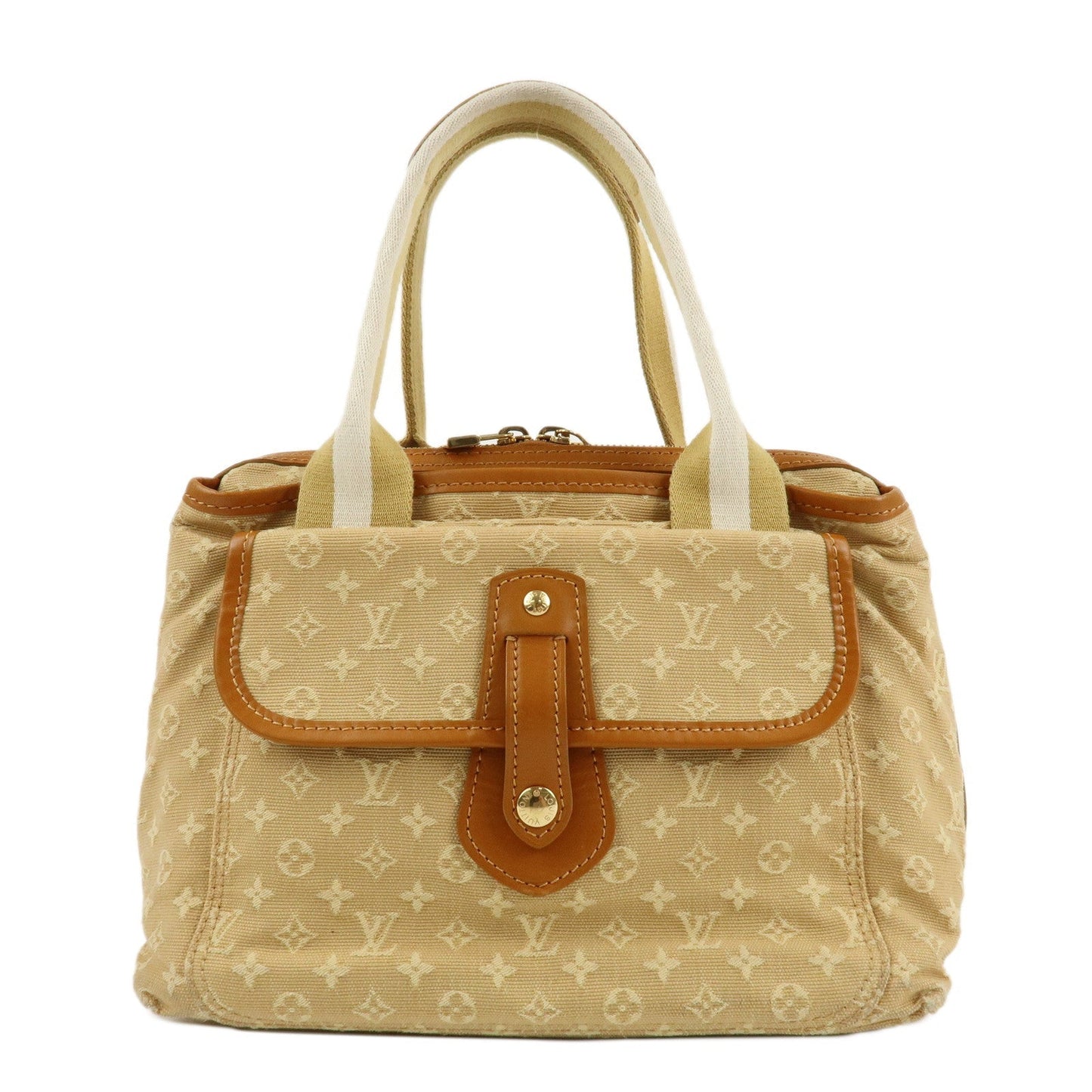 Louis Vuitton Monogram Mini Sac Mary Kate Hand Bag Beige M92508  d