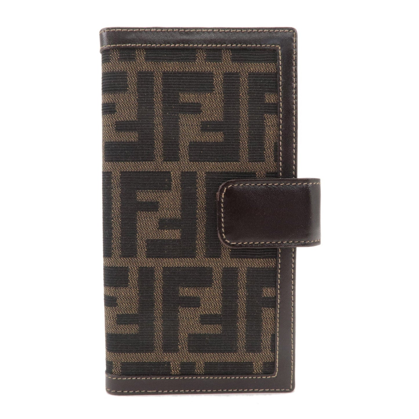 FENDI Zucca Canvas Leather Planner Cover Black 2289 39159 089