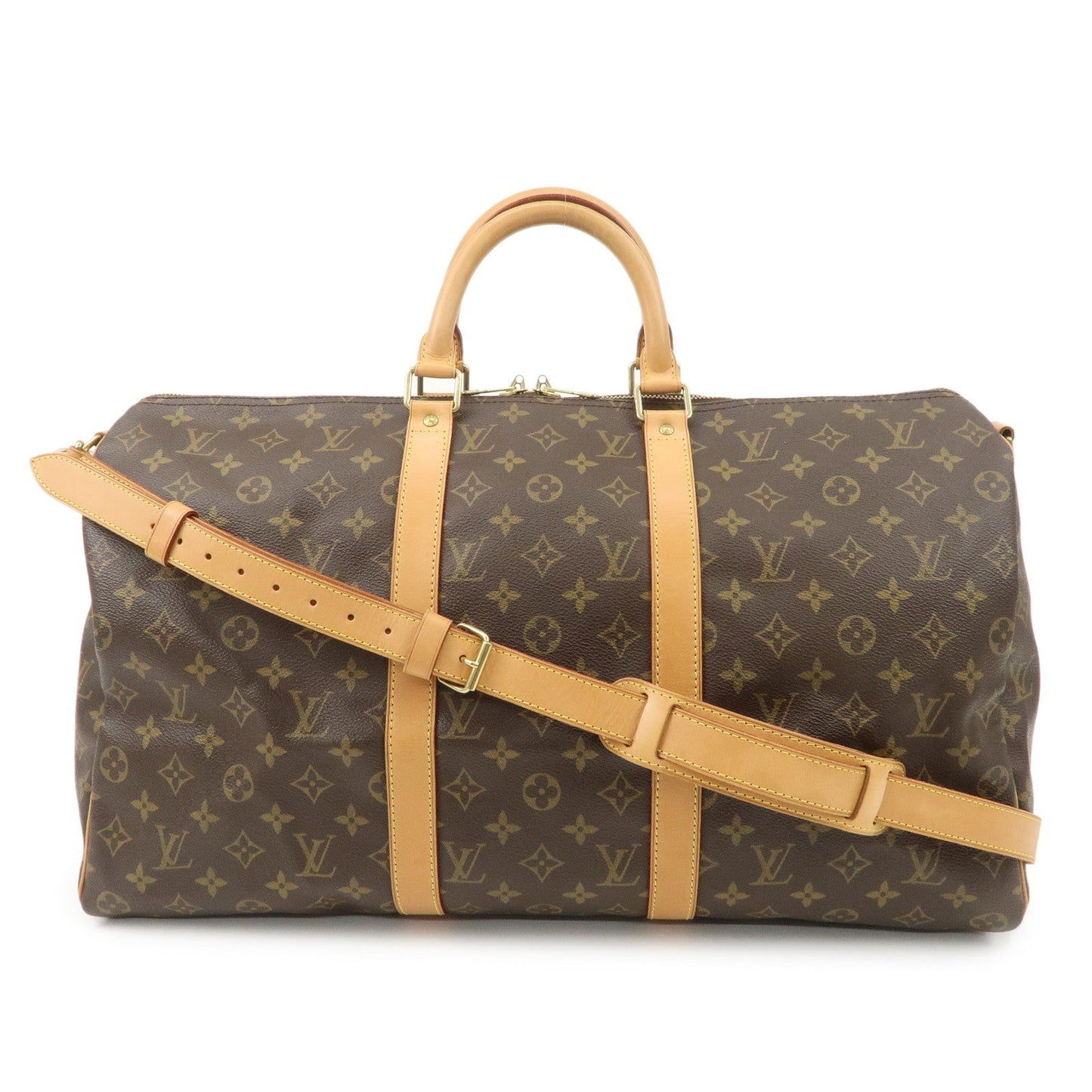Louis Vuitton Monogram Keep All Bandouliere 50 Boston Bag M41416  d