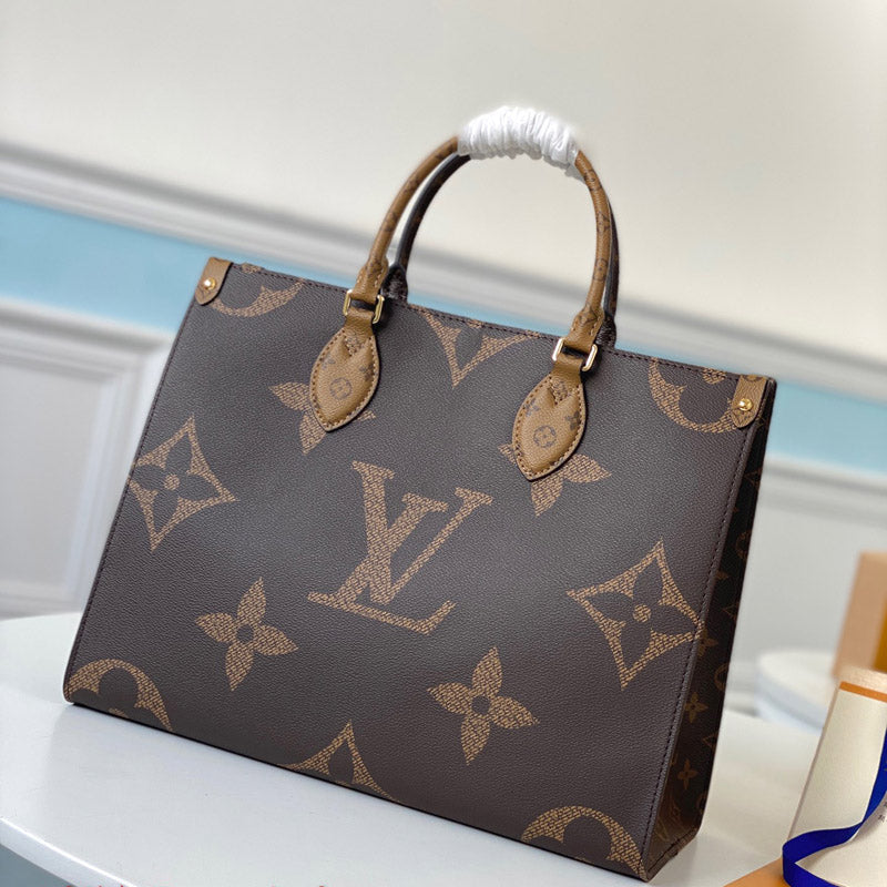 Top Quality OnTheGo MM Monogram And Monogram Reverse Canvas For Women,  Shoulder Bags 13.8in/35cm Top Quality M45321