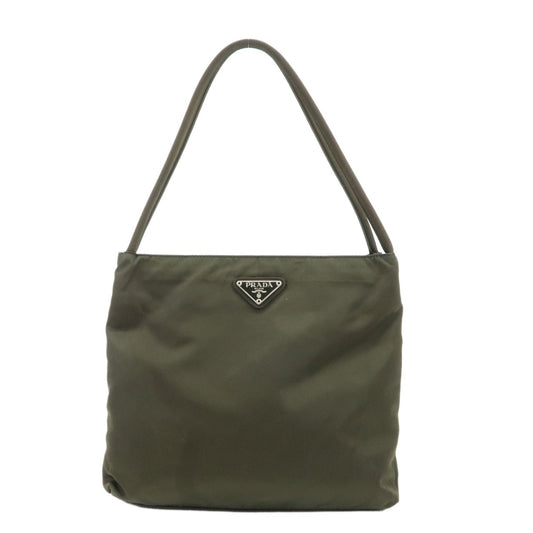 PRADA Nylon Tote Bag Shoulder Bag Khaki K3093  d