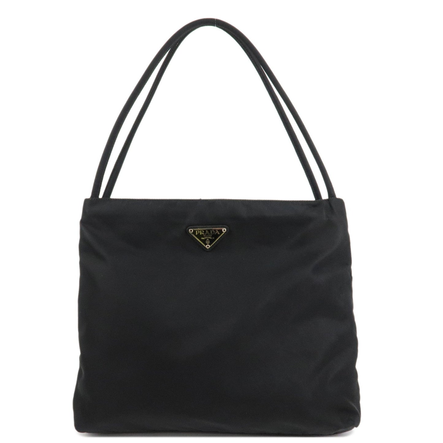 PRADA Logo Nylon Tote Bag Shoulder Bag Hand Bag Black B6242  d