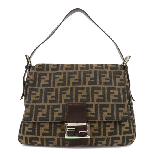 FENDI Zucca Mamma Baguette Vinyl Leather Shoulder Bag 26325  d