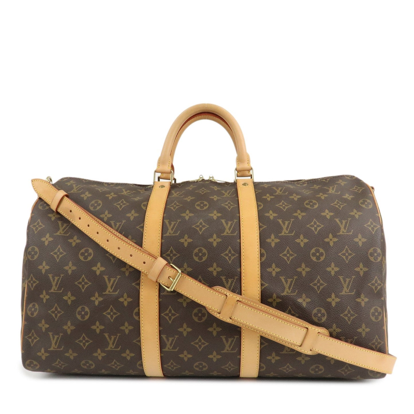 Louis Vuitton Monogram Keep All Bandouliere 50 Boston Bag M41416  d