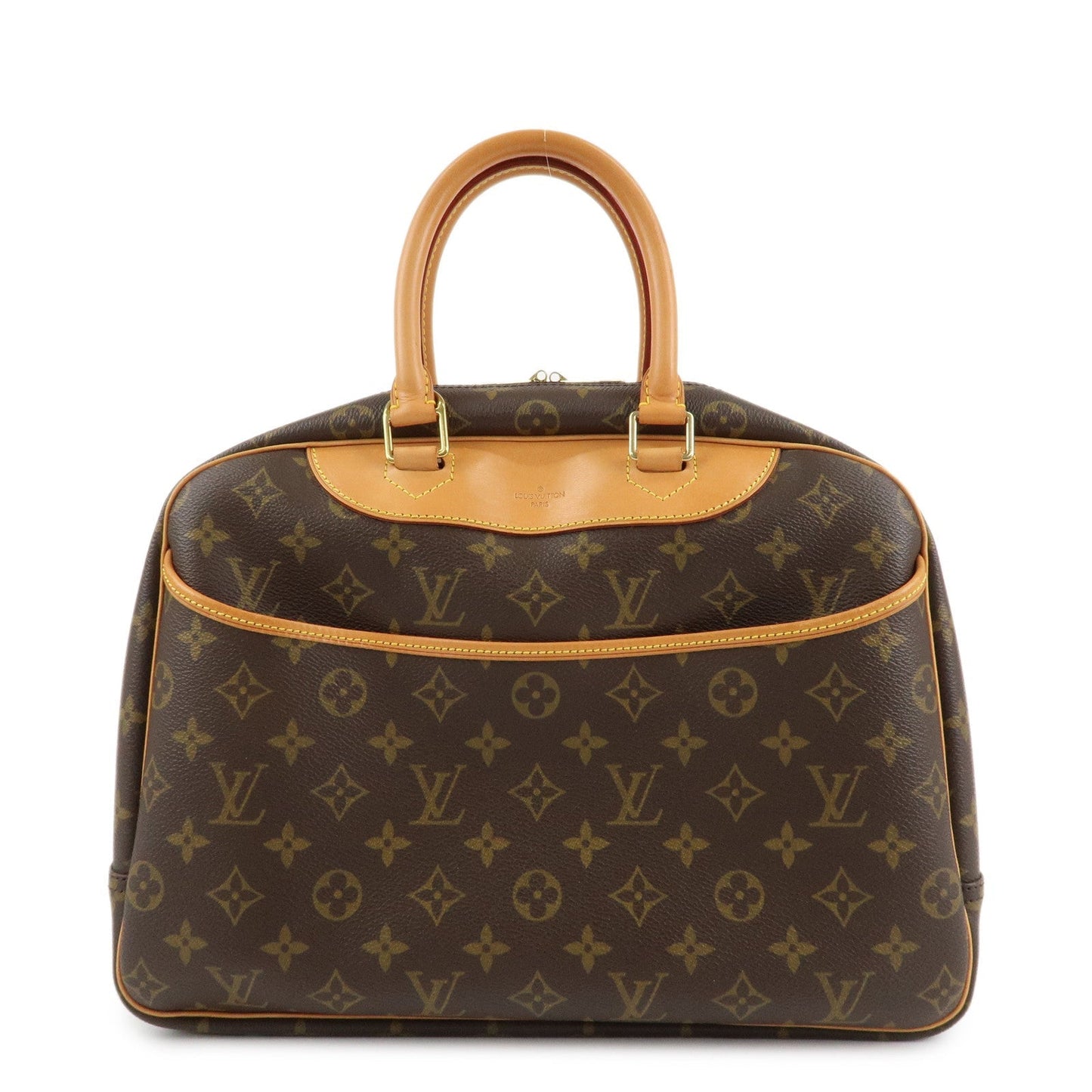 Louis Vuitton Monogram Deauville Hand Bag Brown M47270  d